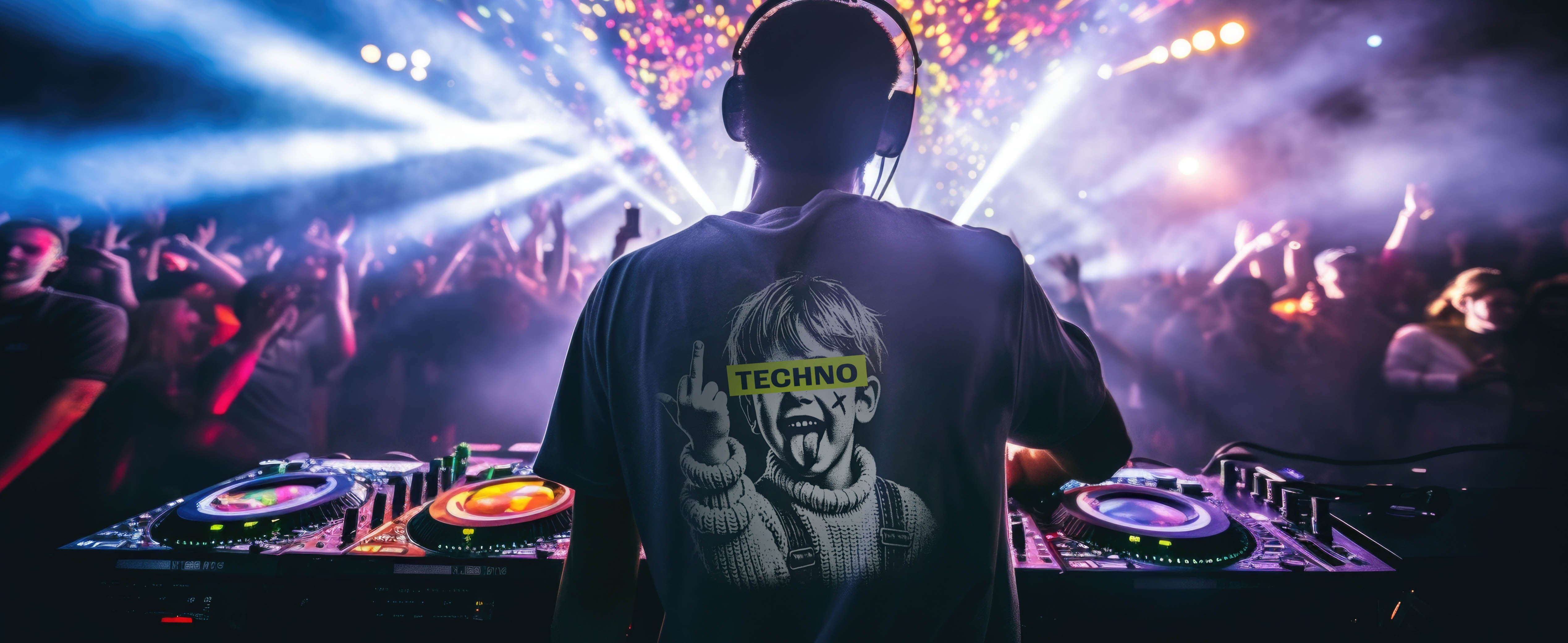 Techno Tshirt-Rave Shirt-Rave Triokt