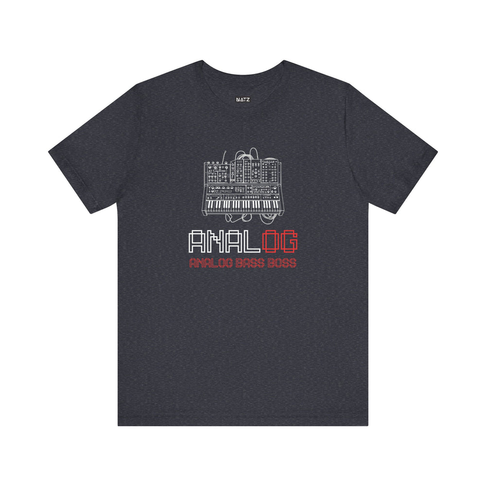 Analog Bass Boss Tshirt Männer, Analog retro vintage Dj analog synthesizer Tshirt, analog modular synthesizer shirt,  Musik, Producer Tshirt dj Printify