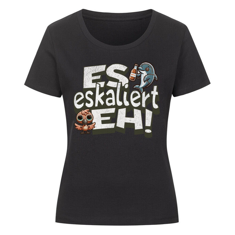 NATZ Clothing! "Es eskaliert eh" Party Top Damen (Frontprint) MarketPrint