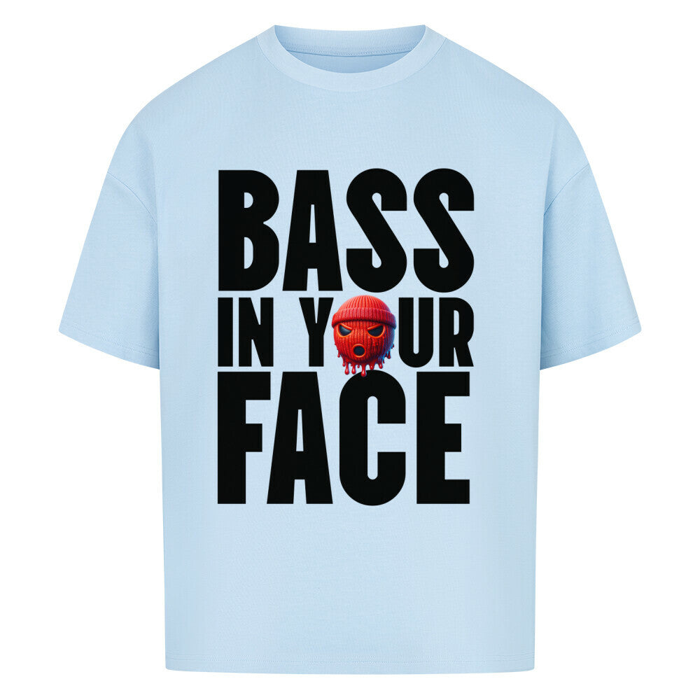 Bass in your Face – Oversized Techno Shirt (Doubleprint) MarketPrint