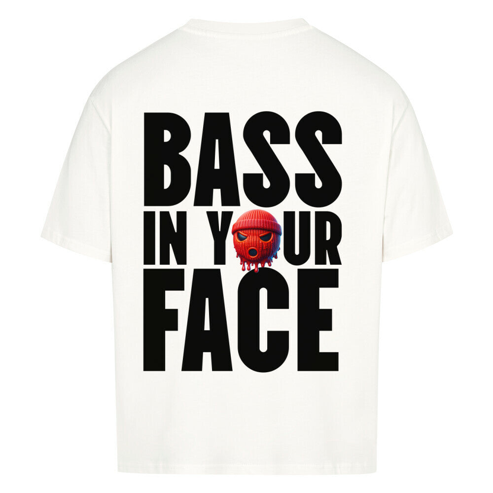 Bass in your Face – Oversized Techno Shirt (Doubleprint) MarketPrint