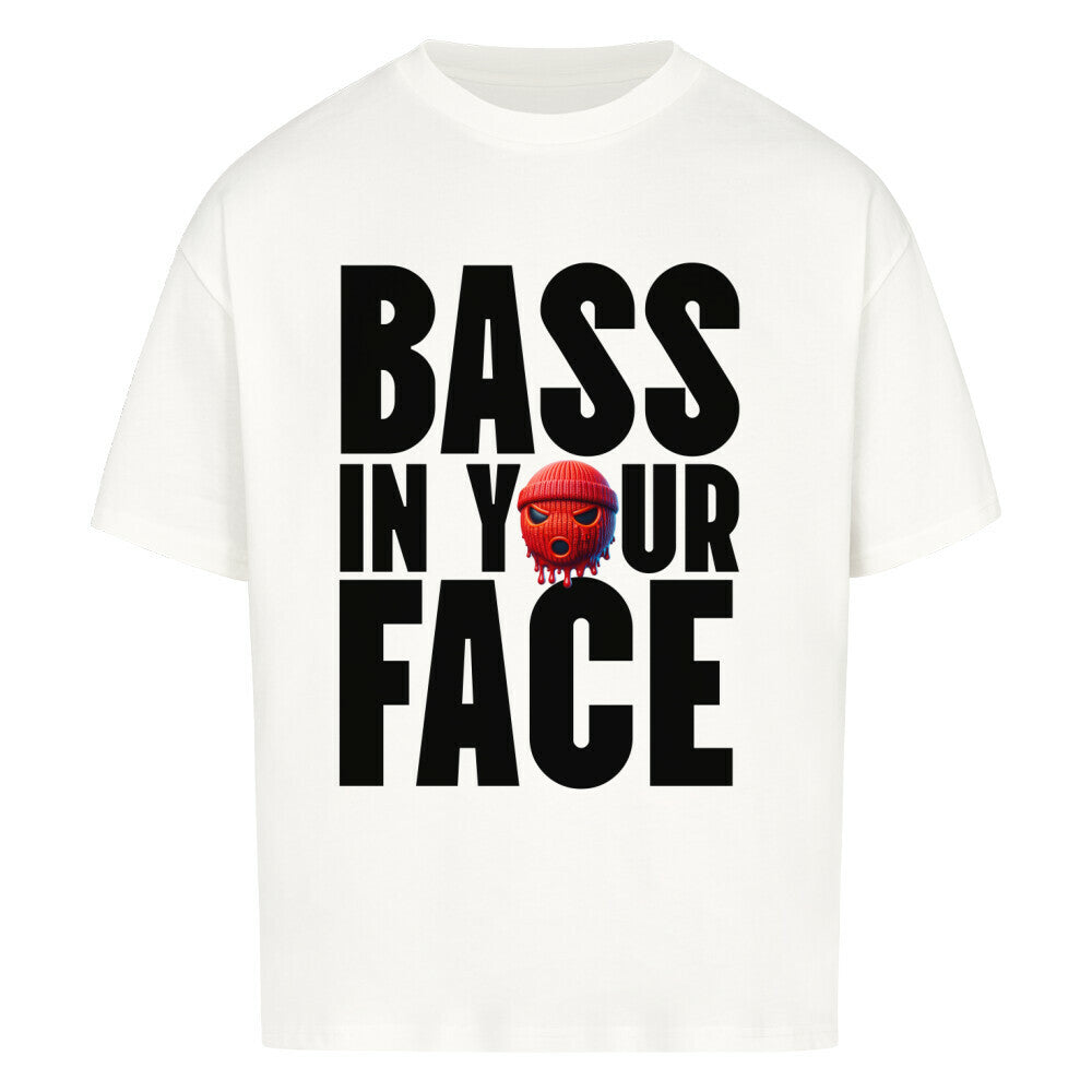 Bass in your Face – Oversized Techno Shirt (Doubleprint) MarketPrint