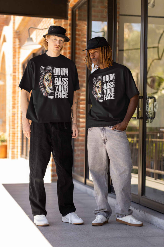 Drum n Bass in your Face Oversized Shirt xs - 4xl (Frontprint) MarketPrint