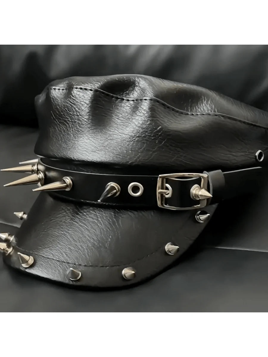 Kinky studded cap | Techno outfit