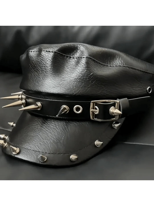 Kinky studded cap | Techno outfit