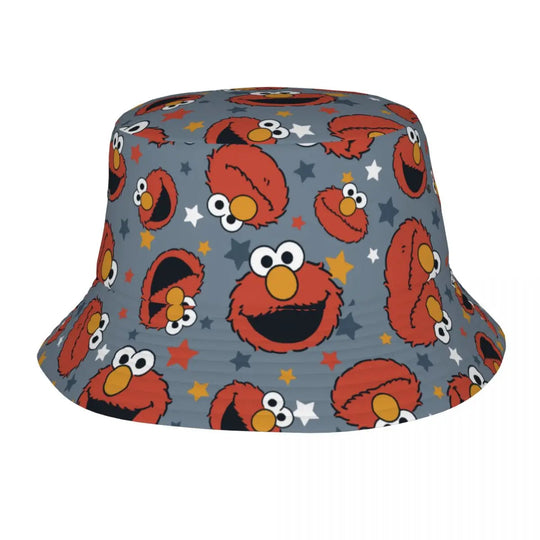 Bunter Sesamstraße Fischerhut – Krümelmonster-Edition 🍪 Festival Outfits | Techno Shirts | Rave Clothing