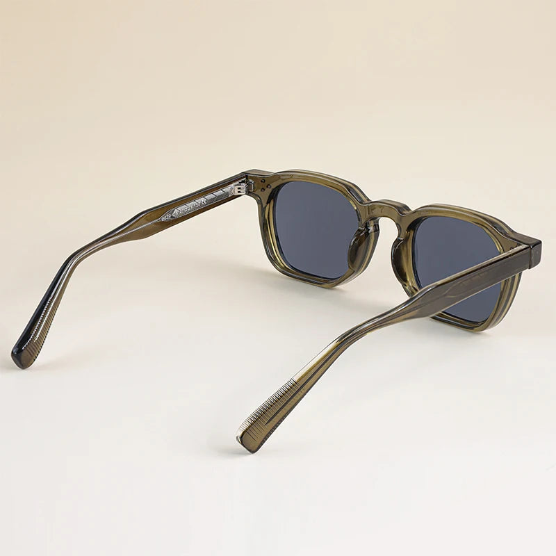 CATERSIDE Retro Punk Men Sunglasses Small Frame Square Personalized Design Sunglasses Women Travel Party Business Festival Gift Festival Outfits | Techno Shirts | Rave Clothing