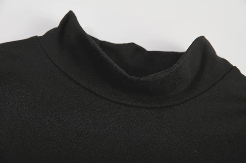 Crossover, cut-out dress, sexy, figure-hugging, sleeveless dress with stand-up collar, women's clothing Festival Outfits | Techno Shirts | Rave Clothing