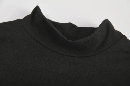 Crossover, cut-out dress, sexy, figure-hugging, sleeveless dress with stand-up collar, women's clothing Festival Outfits | Techno Shirts | Rave Clothing