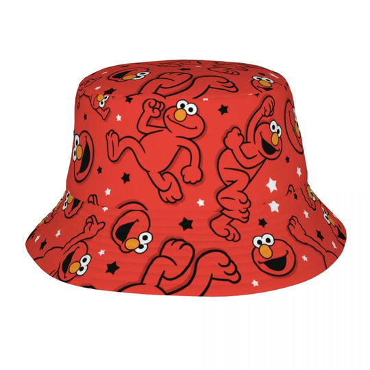 Bunter Sesamstraße Fischerhut – Krümelmonster-Edition 🍪 Festival Outfits | Techno Shirts | Rave Clothing