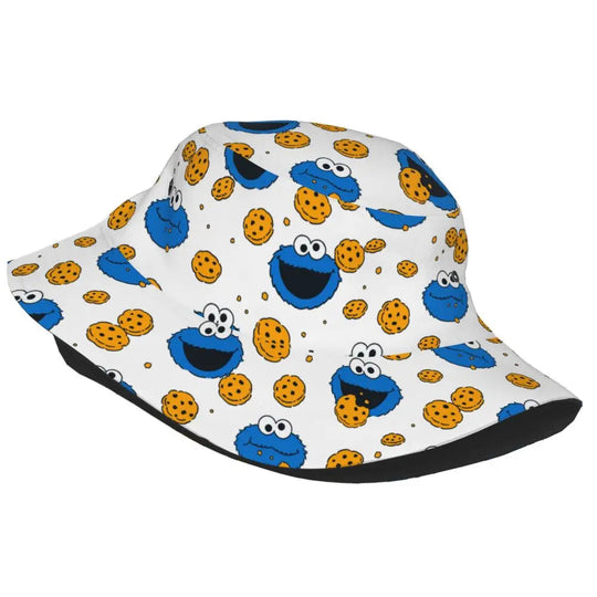 Bunter Sesamstraße Fischerhut – Krümelmonster-Edition 🍪 Festival Outfits | Techno Shirts | Rave Clothing
