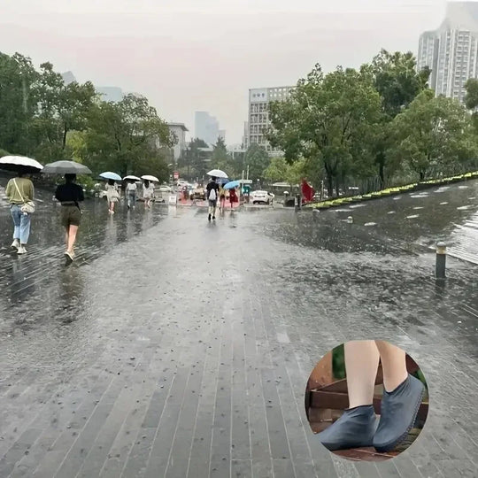 Reusable, non-slip rain boots, waterproof shoe covers, rubber rain boot covers for outdoor use, equipment, household goods, home festival outfits | techno shirts | rave clothing