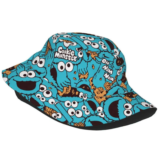 Bunter Sesamstraße Fischerhut – Krümelmonster-Edition 🍪 Festival Outfits | Techno Shirts | Rave Clothing