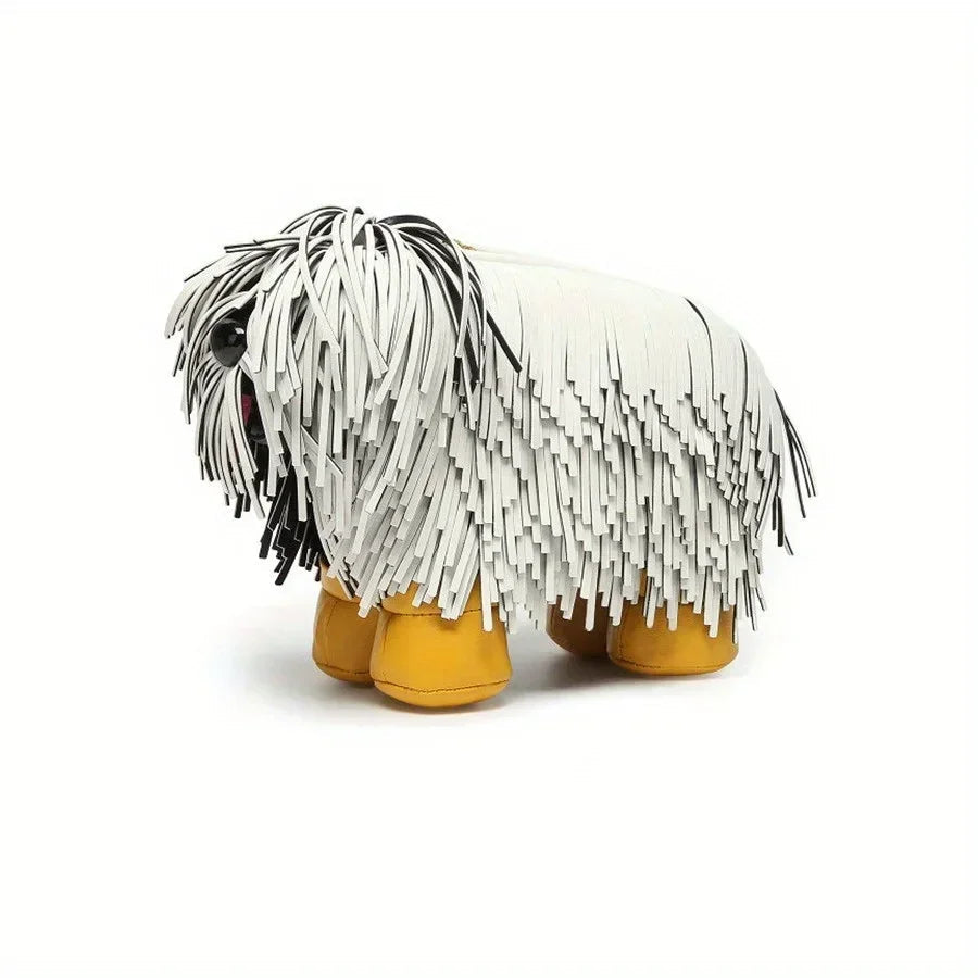 Women's Wallets and Handbags Luxury Designer PU Leather Crossbody Wallet Cute Dog Shaped Evening Bags Women's Bags Festival Outfits | Techno Shirts | Rave Clothing