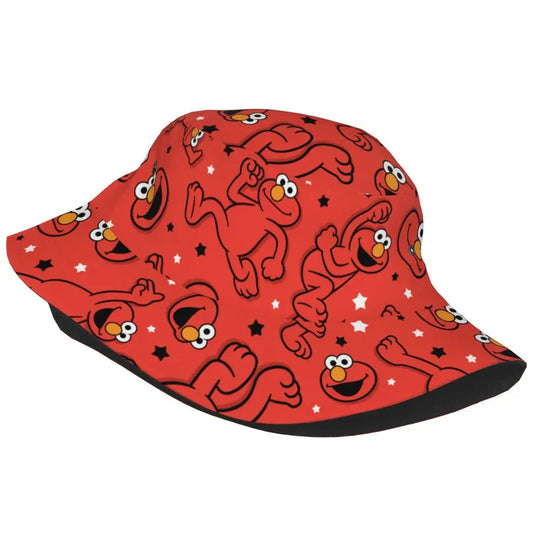 Bunter Sesamstraße Fischerhut – Krümelmonster-Edition 🍪 Festival Outfits | Techno Shirts | Rave Clothing