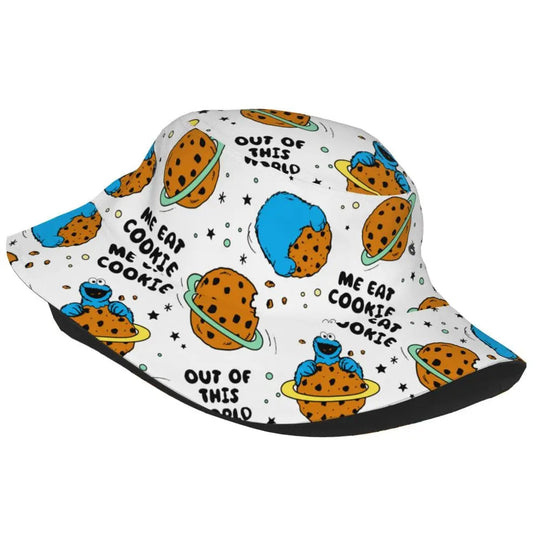 Bunter Sesamstraße Fischerhut – Krümelmonster-Edition 🍪 Festival Outfits | Techno Shirts | Rave Clothing