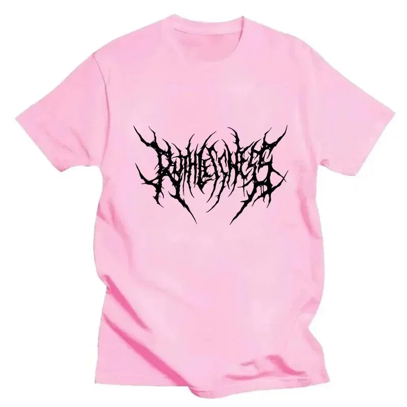 Frauen T Shirt Sommer Punk Stil Y2K Druck Vintage Oansatz T-shirt Kühlen Kurzarm Straße T-Shirt Weiche Atmungsaktive T Kleidung Festival Outfits | Techno Shirts | Rave Clothing