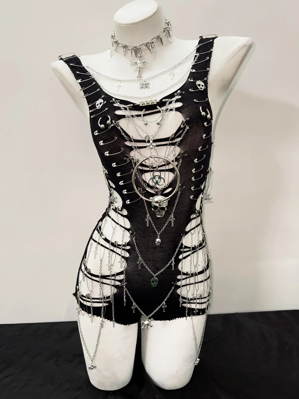 Gothic Tank Tops Punk Tops Y2K Fashion Cross Tops Bustier Top Y2K Crop Tops Gothic Clothing Skull Top Fairy Grunge Y2k Clothing Festival Outfits | Techno Shirts | Rave Clothing