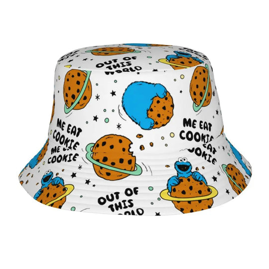 Bunter Sesamstraße Fischerhut – Krümelmonster-Edition 🍪 Festival Outfits | Techno Shirts | Rave Clothing