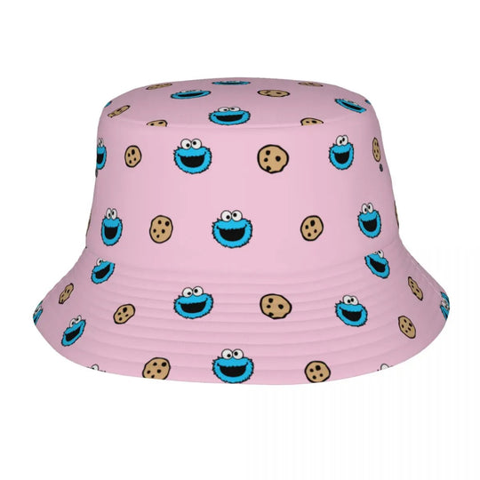 Bunter Sesamstraße Fischerhut – Krümelmonster-Edition 🍪 Festival Outfits | Techno Shirts | Rave Clothing
