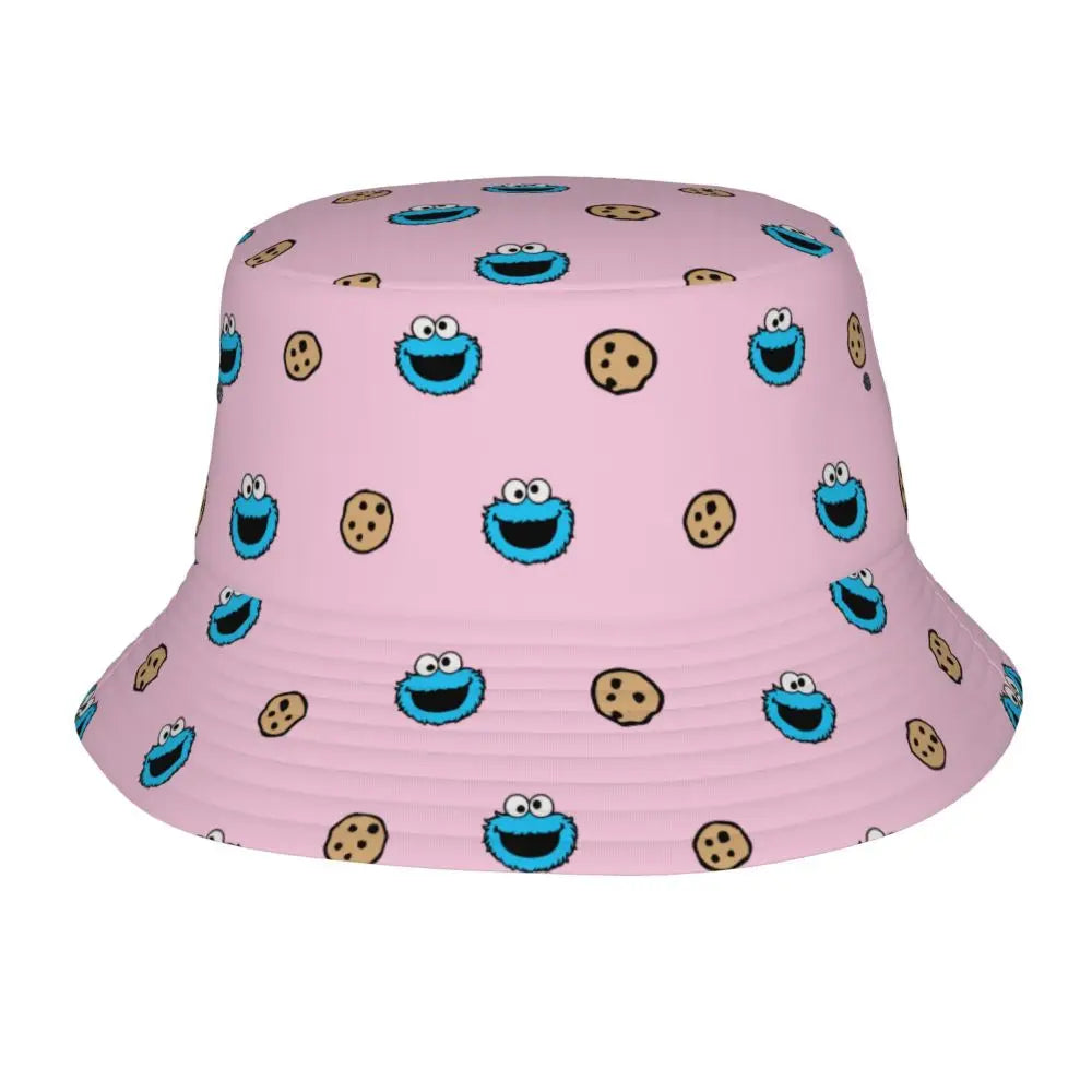 Bunter Sesamstraße Fischerhut – Krümelmonster-Edition 🍪 Festival Outfits | Techno Shirts | Rave Clothing