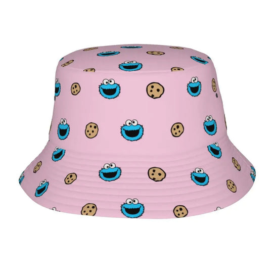 Bunter Sesamstraße Fischerhut – Krümelmonster-Edition 🍪 Festival Outfits | Techno Shirts | Rave Clothing