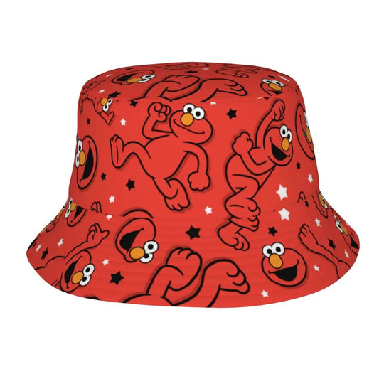 Bunter Sesamstraße Fischerhut – Krümelmonster-Edition 🍪 Festival Outfits | Techno Shirts | Rave Clothing