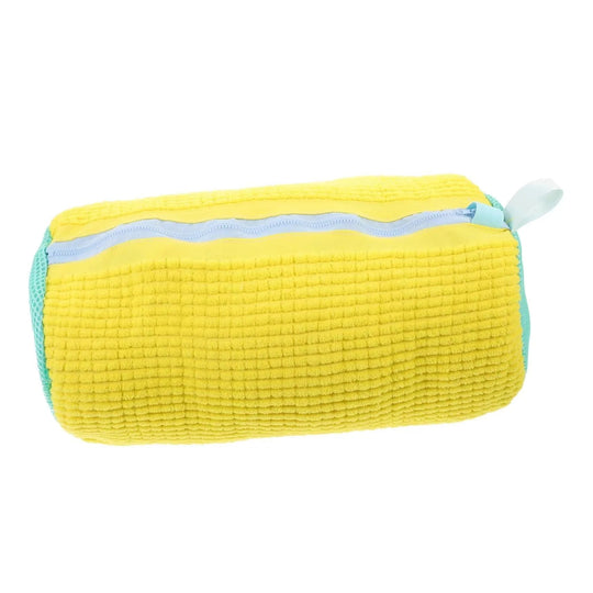 Robust shoe washing machine bag for all types of shoes - yellow with blue zipper, ideal for sneakers and casual shoes, laundry bag Festival Outfits | Techno Shirts | Rave Clothing
