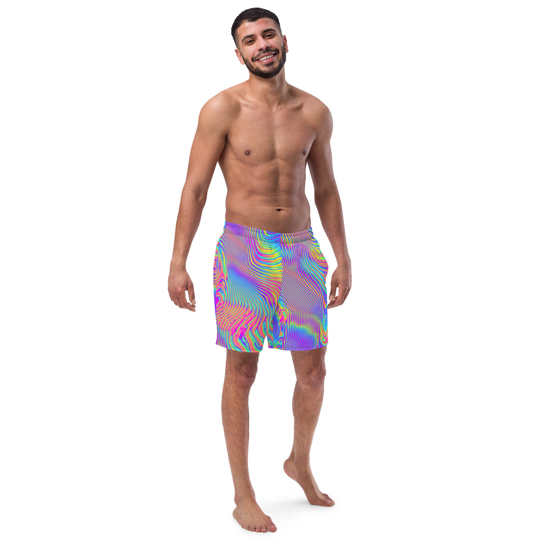 NATZ CLOTHING! Colorful Festival Shorts - Rave Pants - Festival Outfit "Holgraphic" Printify