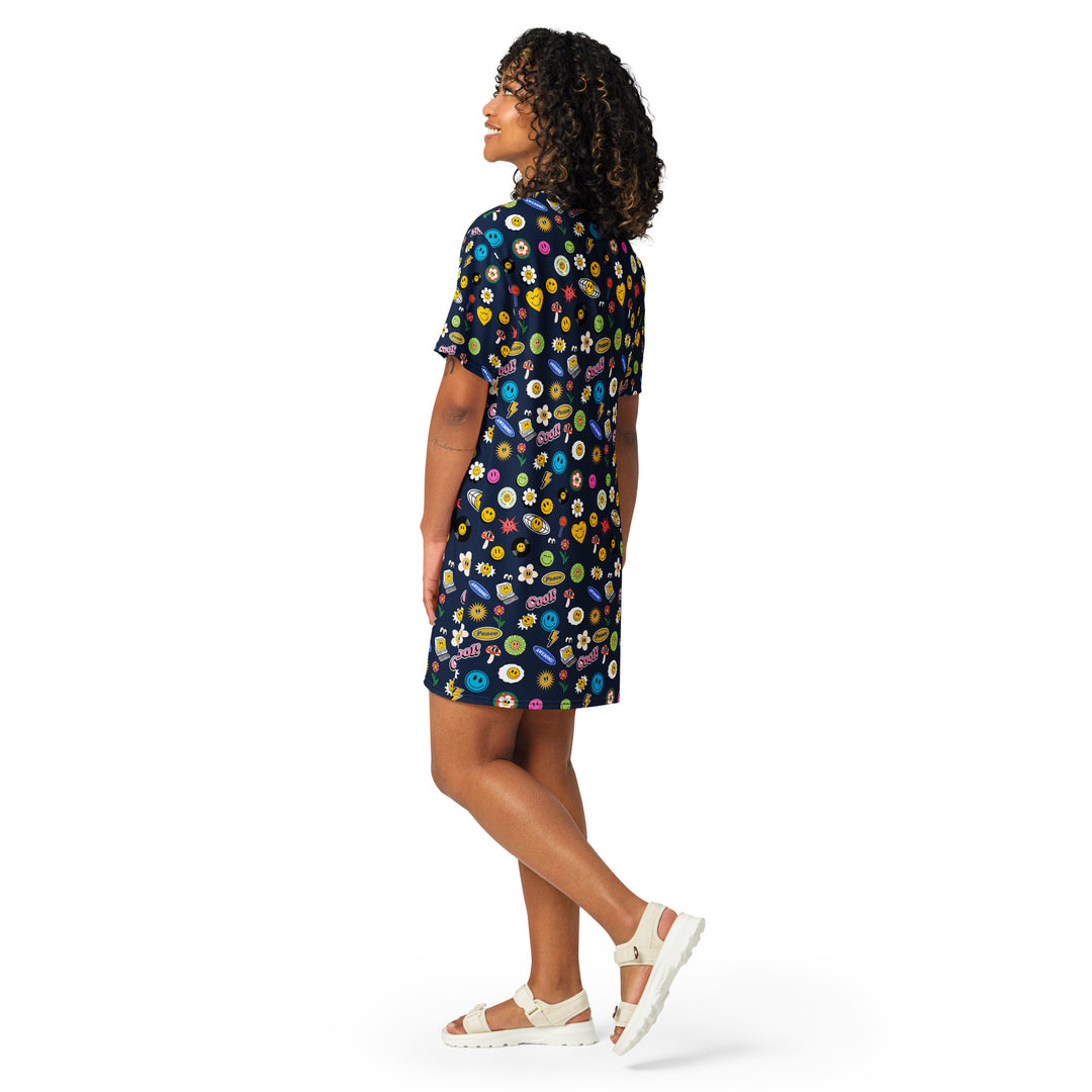 Groovy Gal T-shirt dress FESTIVAL OUTFITS & STREETWEAR