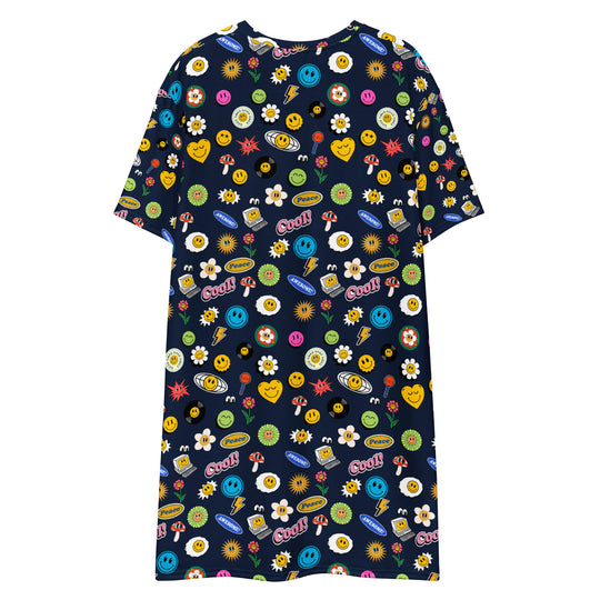 Groovy Gal T-shirt dress FESTIVAL OUTFITS & STREETWEAR