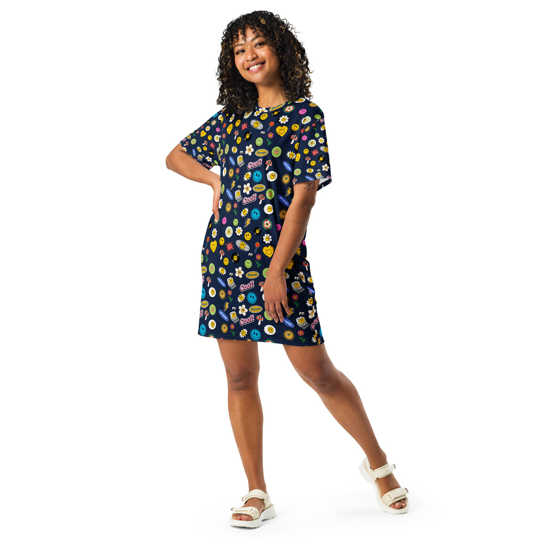 Groovy Gal T-shirt dress FESTIVAL OUTFITS & STREETWEAR