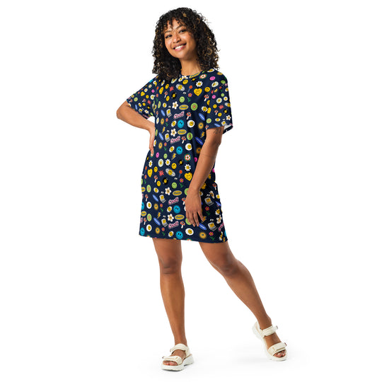 Groovy Gal T-shirt dress FESTIVAL OUTFITS & STREETWEAR