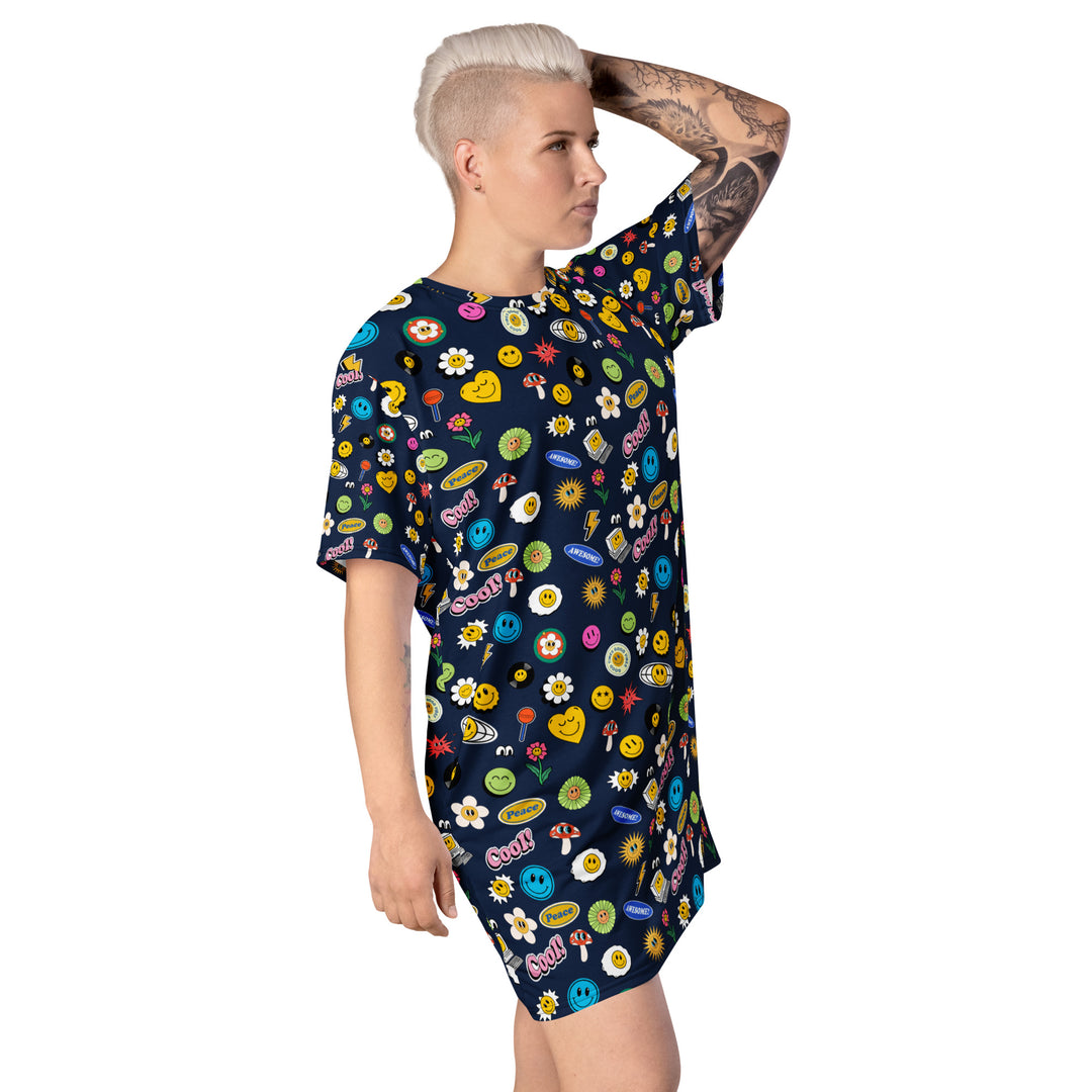 Groovy Gal T-shirt dress FESTIVAL OUTFITS & STREETWEAR