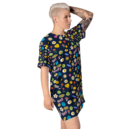 Groovy Gal T-shirt dress FESTIVAL OUTFITS & STREETWEAR