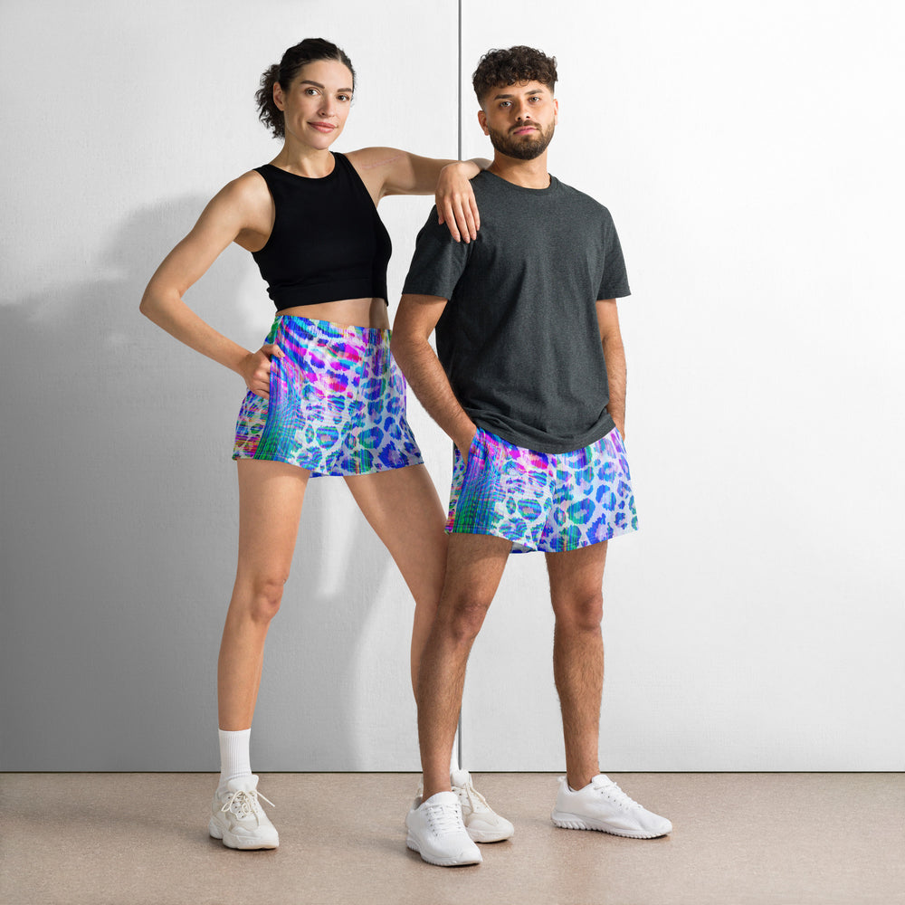 NATZ CLOTHING! Colorful Festival Shorts - Rave Pants - Festival Outfit "Neopard" Festival Shirts