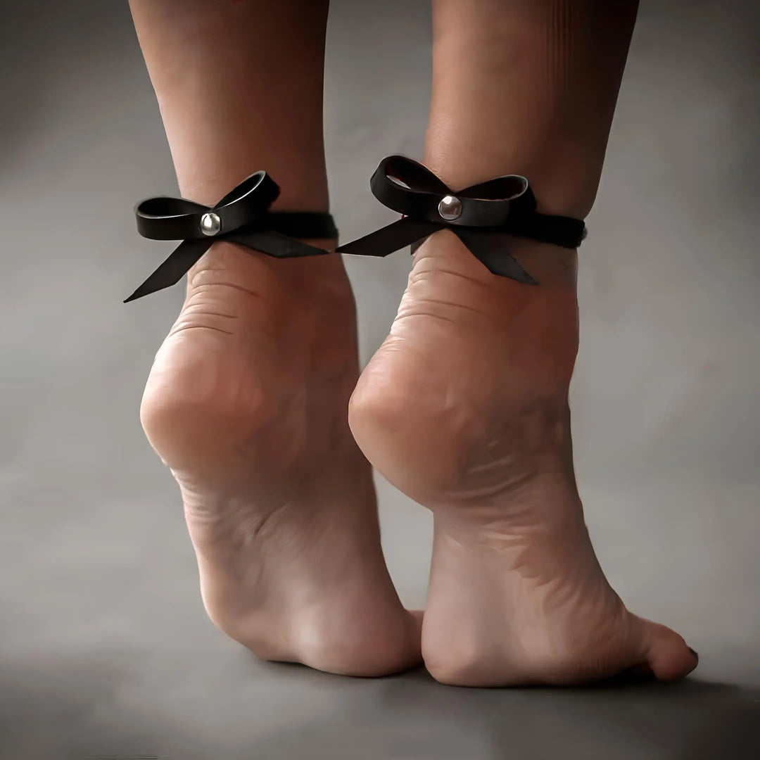 kinky anklet kinky harnes foot anklet table