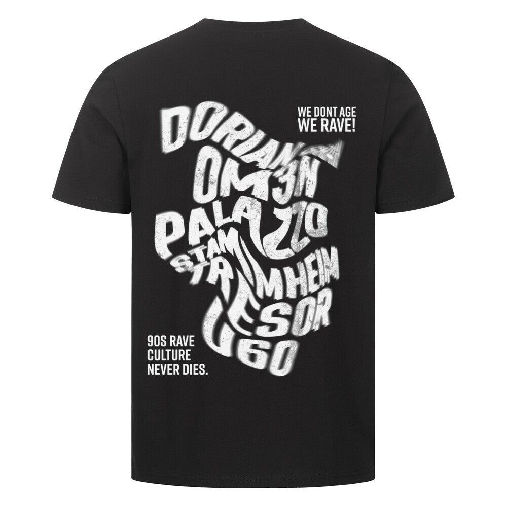 techno rave t-shirt 90s black