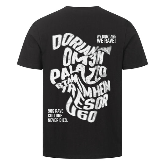 techno rave t-shirt 90s black