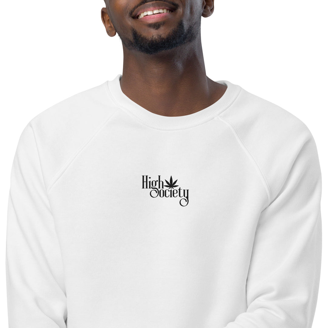 "High Society" Sweatshirt mit gesticktem Schriftzug FESTIVAL OUTFITS & STREETWEAR