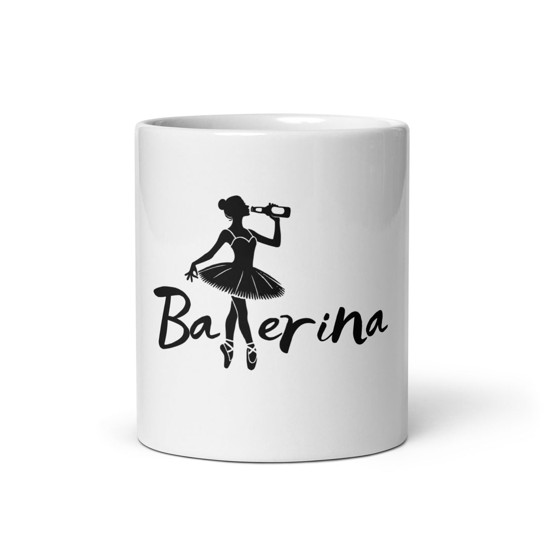 White, shiny "Ballerina" mug FESTIVAL OUTFITS & STREETWEAR