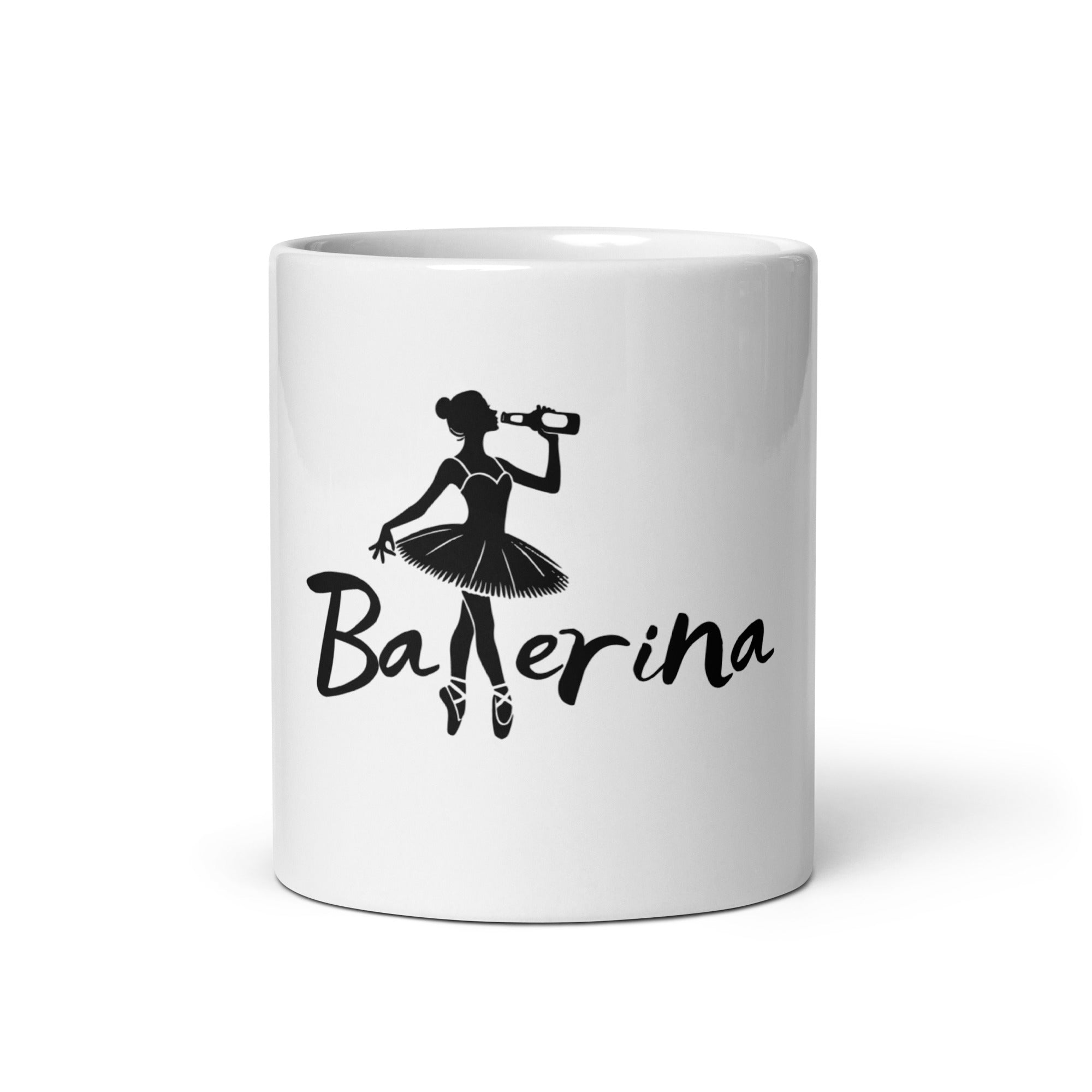 White, shiny "Ballerina" mug FESTIVAL OUTFITS & STREETWEAR