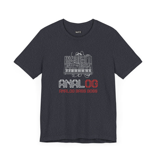 Analog Bass Boss Tshirt Männer, Analog retro vintage Dj analog synthesizer Tshirt, analog modular synthesizer shirt,  Musik, Producer Tshirt dj Printify