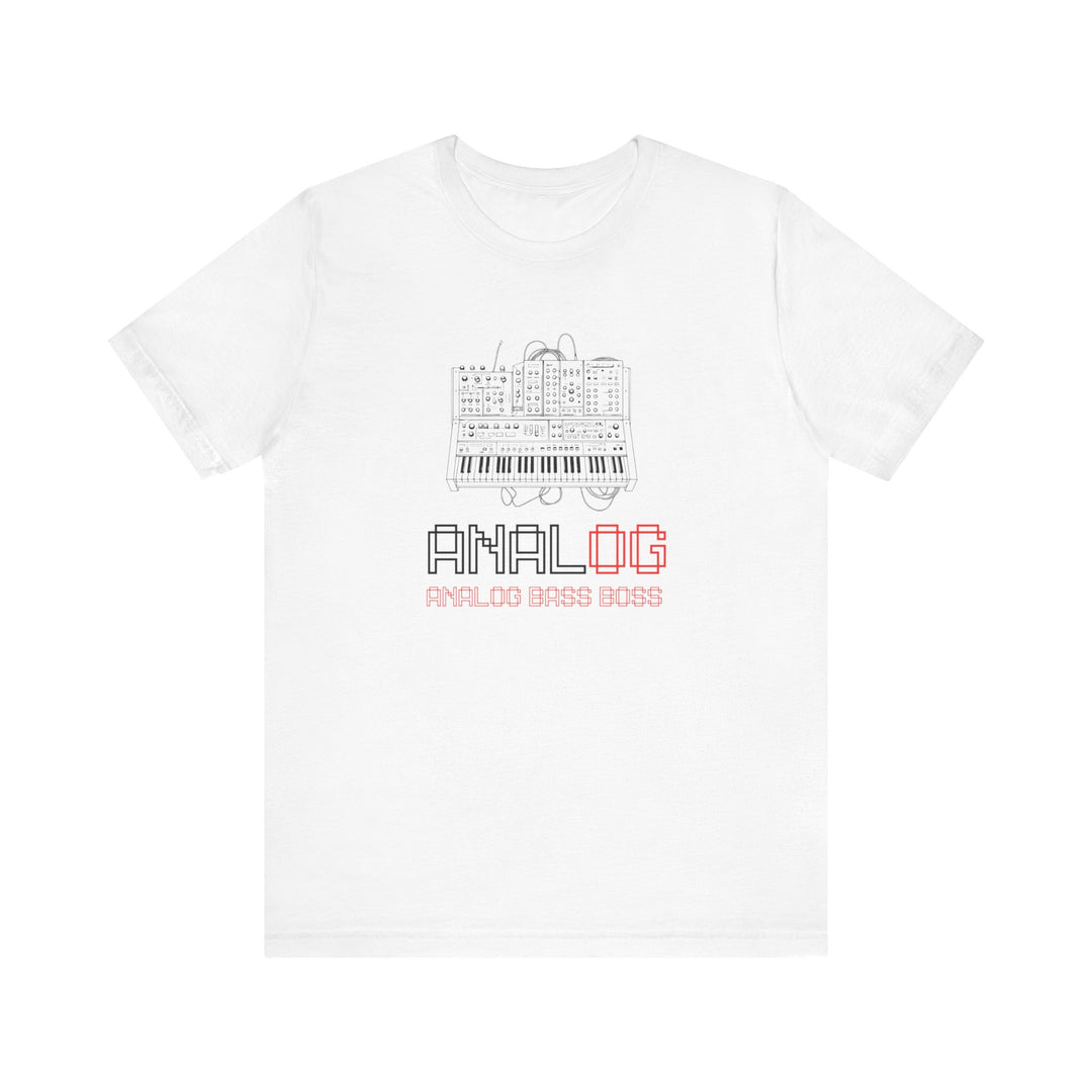 Analog Bass Boss Tshirt Männer, Analog retro vintage Dj analog synthesizer Tshirt, analog modular synthesizer shirt,  Musik, Producer Tshirt dj Printify