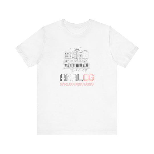 Analog Bass Boss Tshirt Männer, Analog retro vintage Dj analog synthesizer Tshirt, analog modular synthesizer shirt,  Musik, Producer Tshirt dj Printify