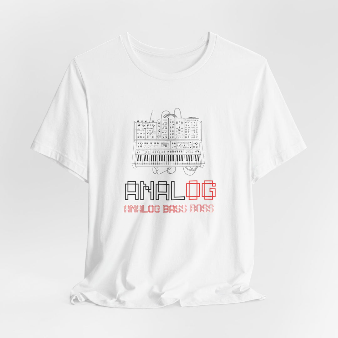 Analog Bass Boss Tshirt Männer, Analog retro vintage Dj analog synthesizer Tshirt, analog modular synthesizer shirt,  Musik, Producer Tshirt dj Printify