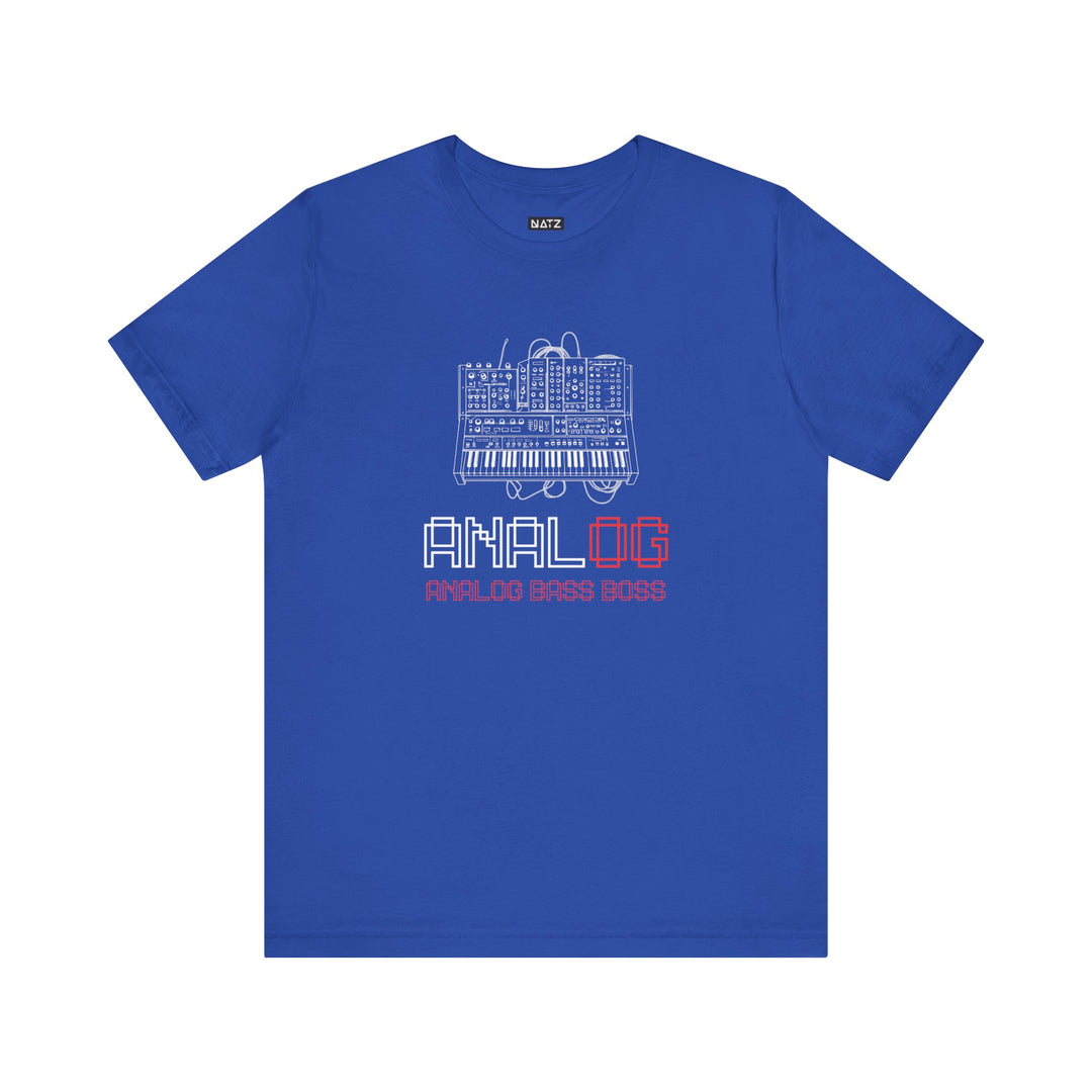 Analog Bass Boss Tshirt Männer, Analog retro vintage Dj analog synthesizer Tshirt, analog modular synthesizer shirt,  Musik, Producer Tshirt dj Printify