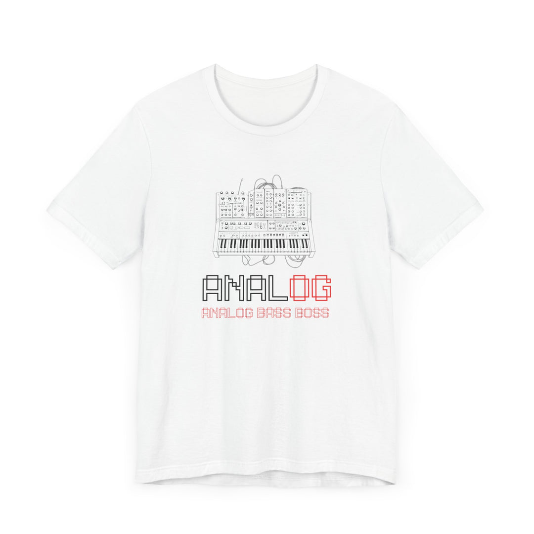 Analog Bass Boss Tshirt Männer, Analog retro vintage Dj analog synthesizer Tshirt, analog modular synthesizer shirt,  Musik, Producer Tshirt dj Printify
