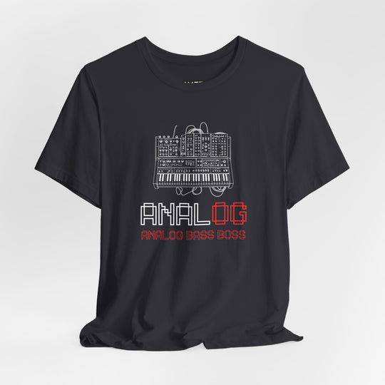 Analog Bass Boss Tshirt Männer, Analog retro vintage Dj analog synthesizer Tshirt, analog modular synthesizer shirt,  Musik, Producer Tshirt dj Printify
