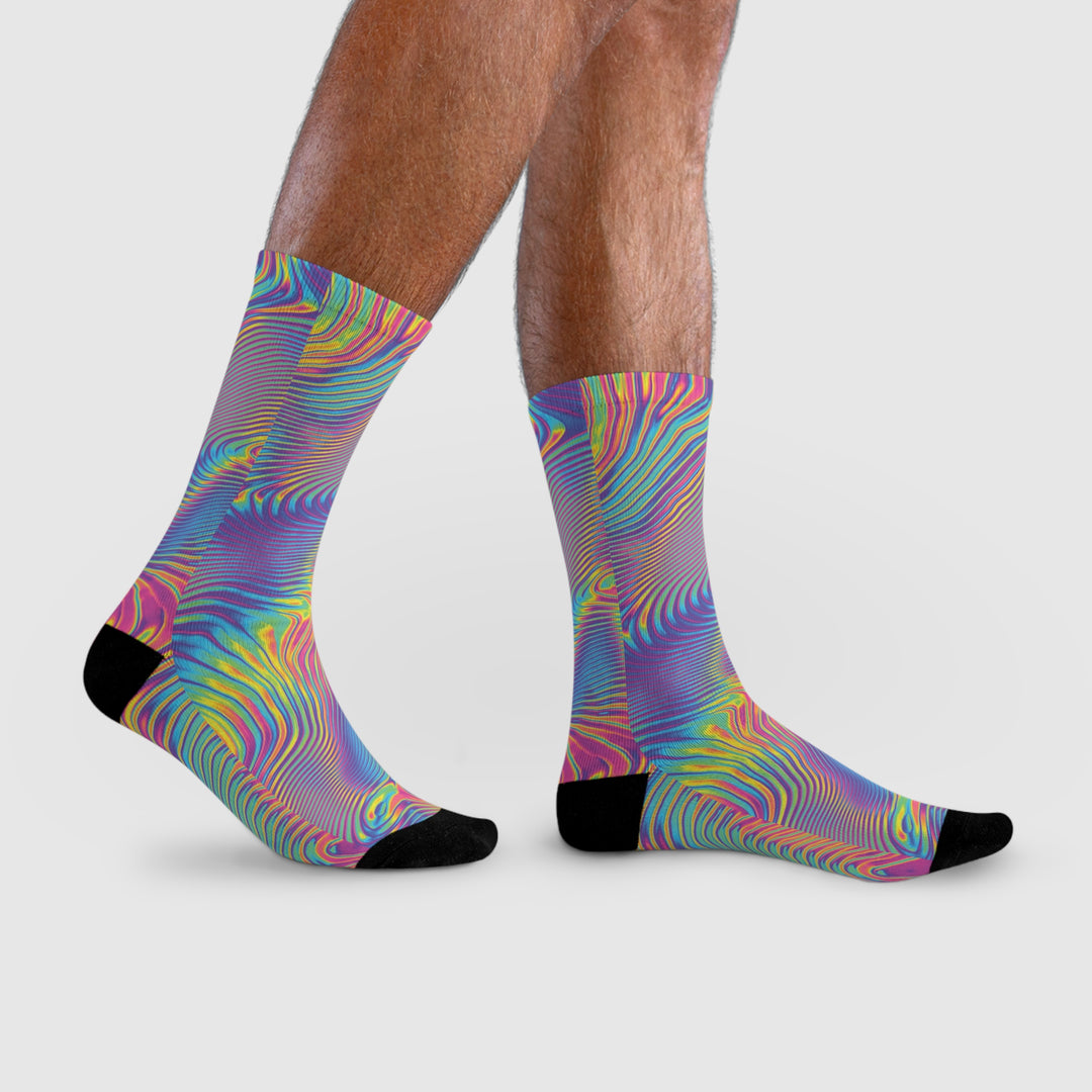lustige Festival Socken - Full print bunt Printify